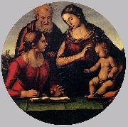 Luca Signorelli The Holy Family with Saint oil painting artist